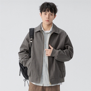 新款休闲水洗棉夹克外套图片