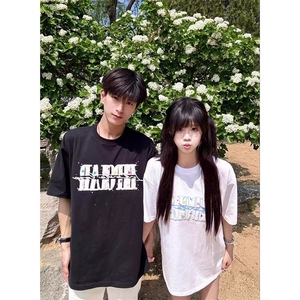 万针全刺绣工艺抖音得物高品质260克重磅纯棉双纱美式高街短袖T恤图片
