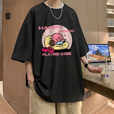 华夫格t恤男短袖男大码五分袖酒店风HT73313-P22，男装T恤，电商A040