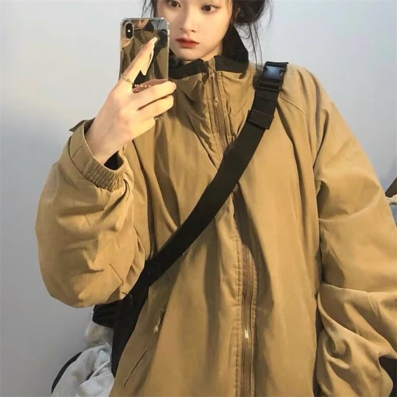韩系夹棉外套女温柔风棉服棉衣秋冬季2025新款218-8JKJY57P80,男装棉衣,星座218-8