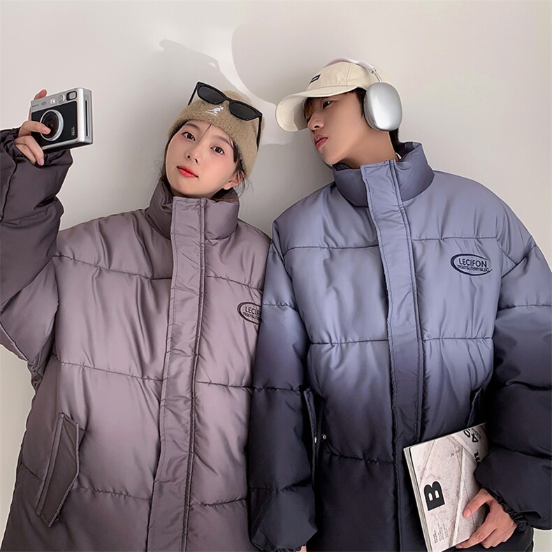 渐变棉衣立领棉服情侣棉袄冬装面包服男女外套3351-P80 控118图片