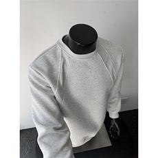 WY805-尺码M-3XL-特P26-美式解构拼接长袖打底衫宽松休闲上衣，男装T恤，星座1811B