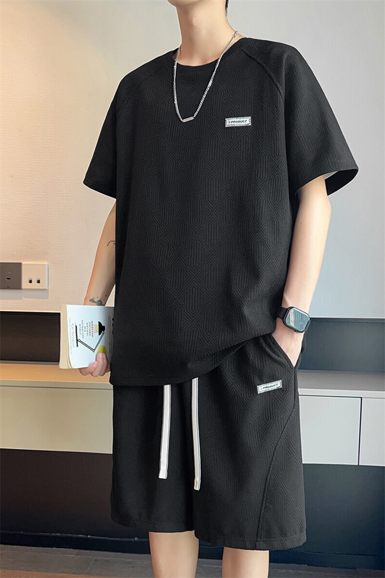 35521-P60大码控89大码夏季男士休闲套装,男装休闲套装,星座209