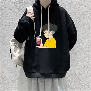 WY2200-P35 加绒款-P40 纯棉连帽卫衣男大码运动帽衫宽松薄外套男图片