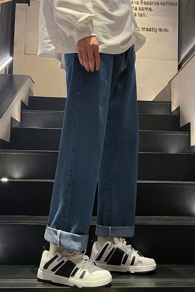 美式高街牛仔裤宽松中性男女潮牌个性显高休闲裤B381-1/722/p48,男装牛仔裤,电商B381-1