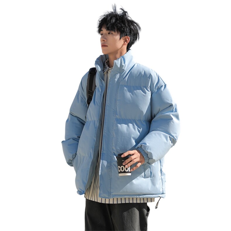立领棉服男士外套秋冬季加厚保暖时尚户外棉衣男装,男装棉衣,玖雅羊绒
