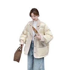 小香风收腰西装领羽绒服女冬季2025新款小个子显瘦名媛白鸭绒外套，女装羽绒服，2C279