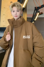 ！2025秋冬新款男士立领棉衣百搭字母棉服外套MY308特P55，男装棉衣，电商B220