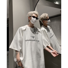 解构金属短袖T恤夏季小众设计感圆领半袖体恤XZ514-2-202474-P58，男装T恤，星座514-2(原B239)