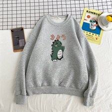 S6037-P35 春季圆领卫衣男大码韩版宽松长袖外套男图片