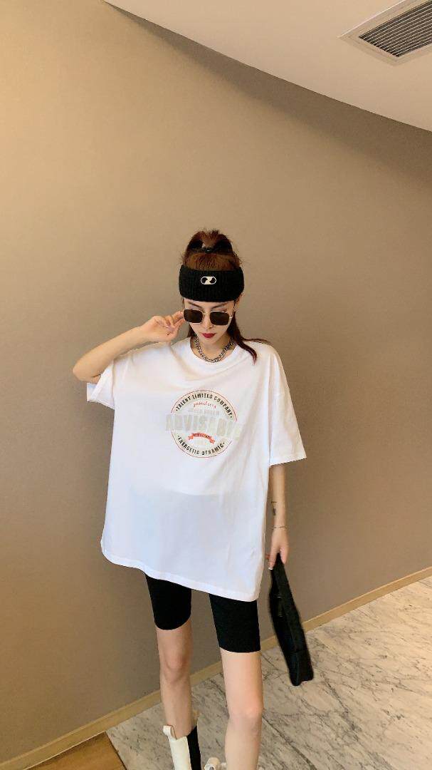 夏季新款前面印花T，女装，萱伊惠紫