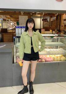 【现货】秋季新款洋气条绒小夹克，其它，蓝典