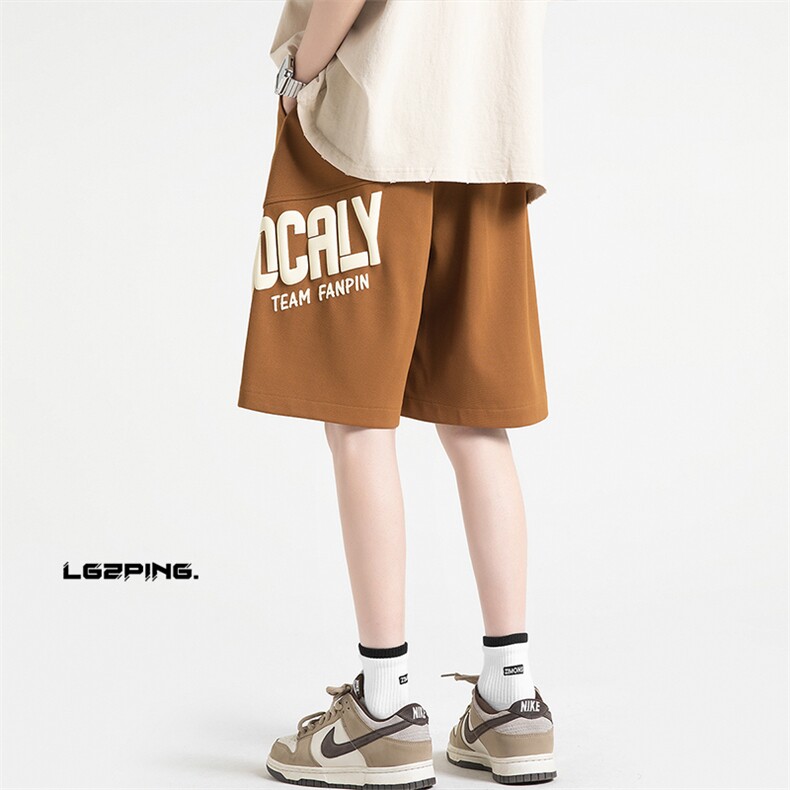 2024夏季新款港风无影墙菠萝格发泡印花短裤M-5XHK23315-特P25，男装牛仔裤，电商A022