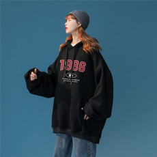 中性风23秋冬时尚百搭宽松字母印花套头连帽卫衣W254P35控58，男装卫衣，A247A