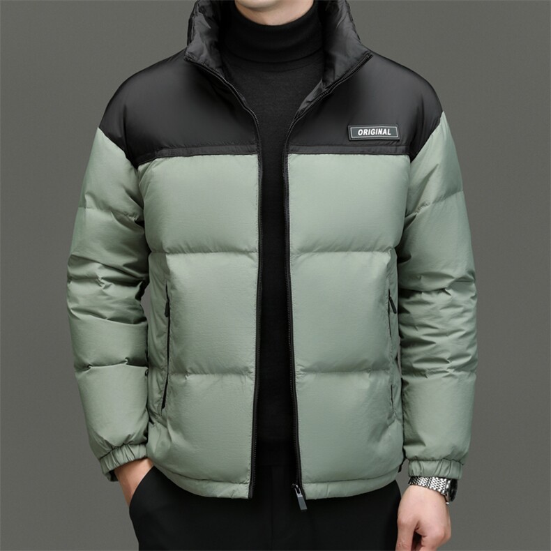 鹅绒高品质基础男士羽绒服主推大货，男装羽绒服，钱塘207-1