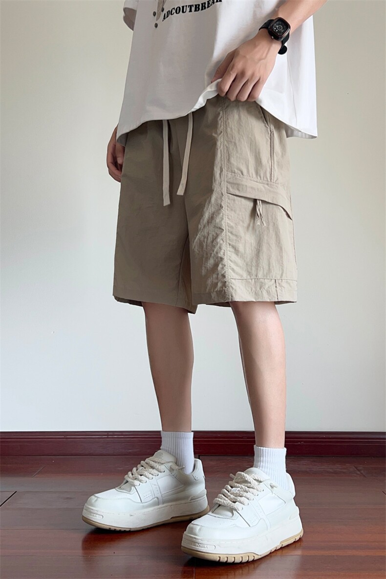 ！2025夏季新款男士冰丝短裤工装速干五分裤DK701特P28控49,男装休闲裤,电商B220