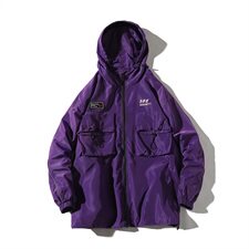 709-JK53-P8020秋新款港风白底休闲嘻哈潮牌复古百搭夹克外套男，男装夹克，星座709