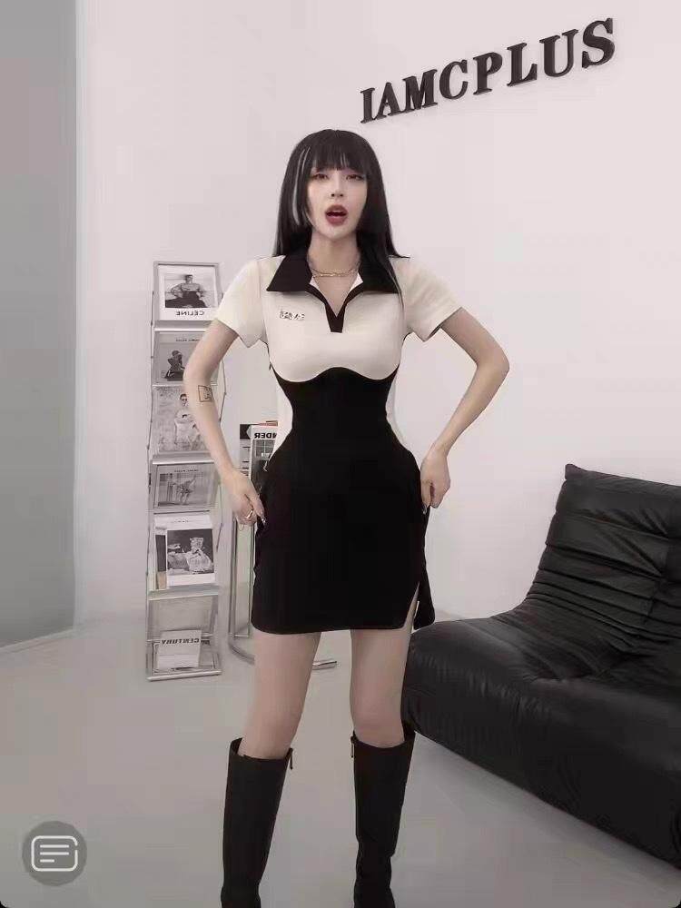 小短款连衣裙，女装连衣裙，萌蔻