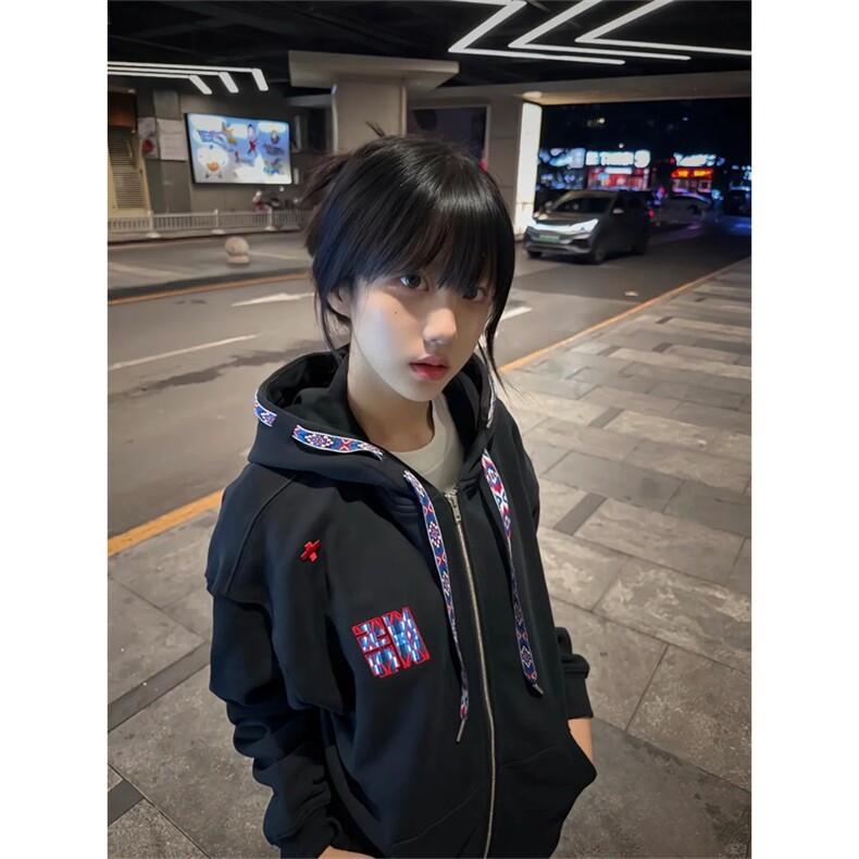 5277-P62原版做法华棉抗起球宽松休闲卫衣薄款/加绒,女装卫衣/绒衫,星座617A-2
