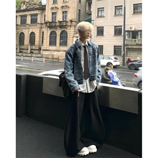 重磅小众水洗复古牛仔外套立体分割设计感廓形夹克JK11，男装夹克，星座1116A（原606A-3）