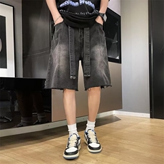 气质牛仔裤男时尚都市新款潮流五分夏季牛仔裤DNK211-P40，男装牛仔裤，星座1109-3