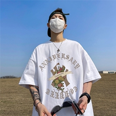 数据超好220克重磅美式潮牌短袖t恤T1196-P28直播有280克品质P35，男装T恤，电商A486