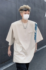 男装印花短袖t恤抗皱潮牌假两件上衣男生体恤XZ514-2-202447-P58，男装T恤，星座514-2(原B239)