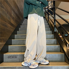 抖音品质港风秋季新款高级纹理宽松休闲裤B315-K23460-p55控68，男装休闲裤，电商B315