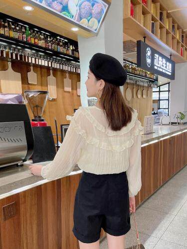 秋季新款木耳领上衣，其它，斐伦缇娜