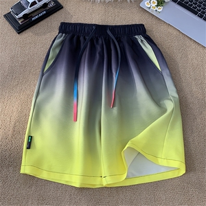 XZ-230-1DK305夏季新款原创简约风水墨扎染渐变休闲短裤P30控45图片