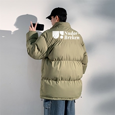 日系白底抖音直播得物高品质宽松面包服羽绒棉外套棉衣M1157P65，男装棉衣，电商C408(原B339-1)