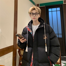冬季新款美式宽松大码加厚棉衣外套XZ102B-1-M2612P125，男装棉衣，星座102B-1