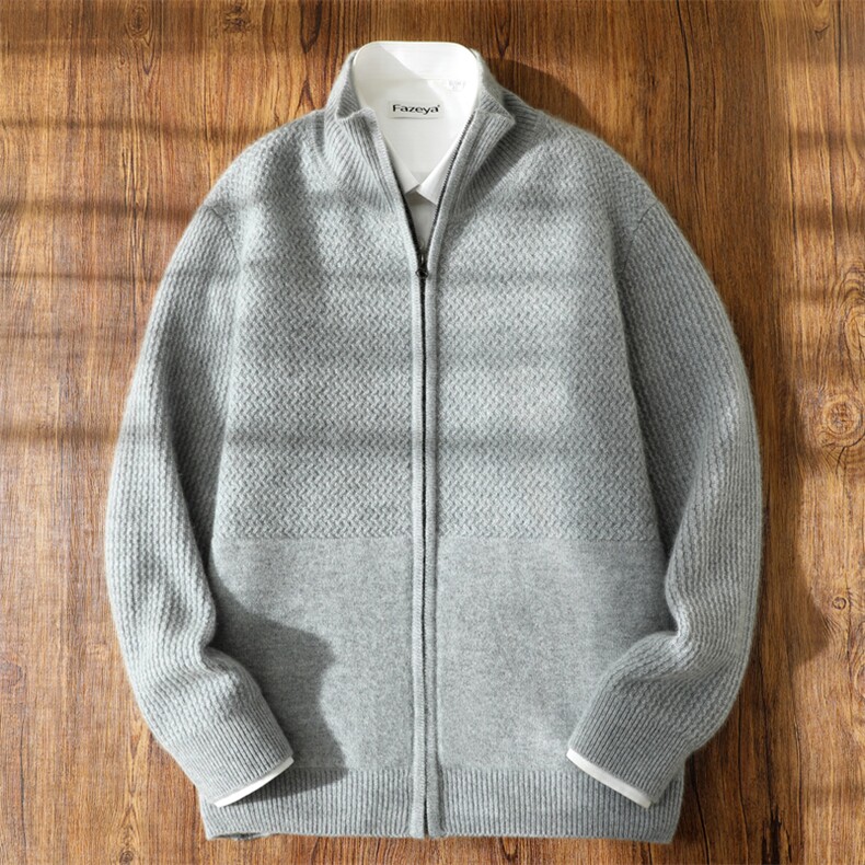 2025年秋季时尚百搭通勤简约休闲开衫，男装羊绒开衫，冬季工坊