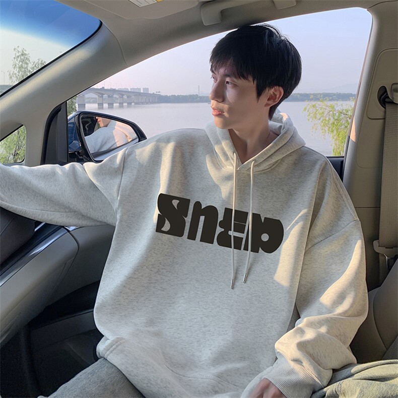 抖音得物供货可提供视频秋冬重磅美式宽松连帽卫衣DL2041,男装卫衣,电商A486