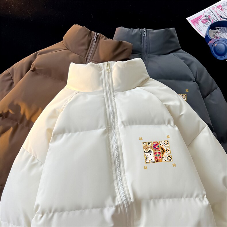 2024冬季新款港风摆拍大码印花立领棉衣M-5XHM24549-16-特P50,男装棉衣,电商A022