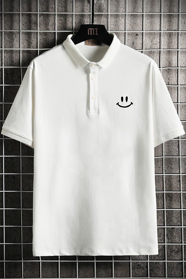 PL57204-P35翻领短袖polo衫男大码胖子半袖t恤男有领保罗衫网格,男装Polo衫,电商A040A