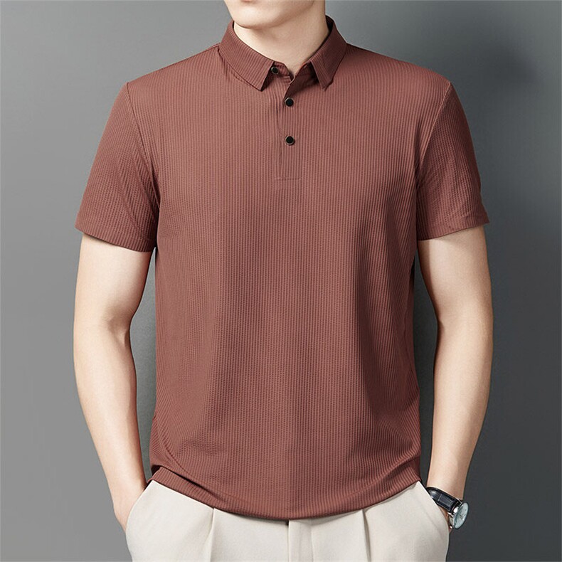 夏季男士冰丝潮流plolo衫商务休闲百搭中青年半袖上衣1166-P36,男装Polo衫,电商B306
