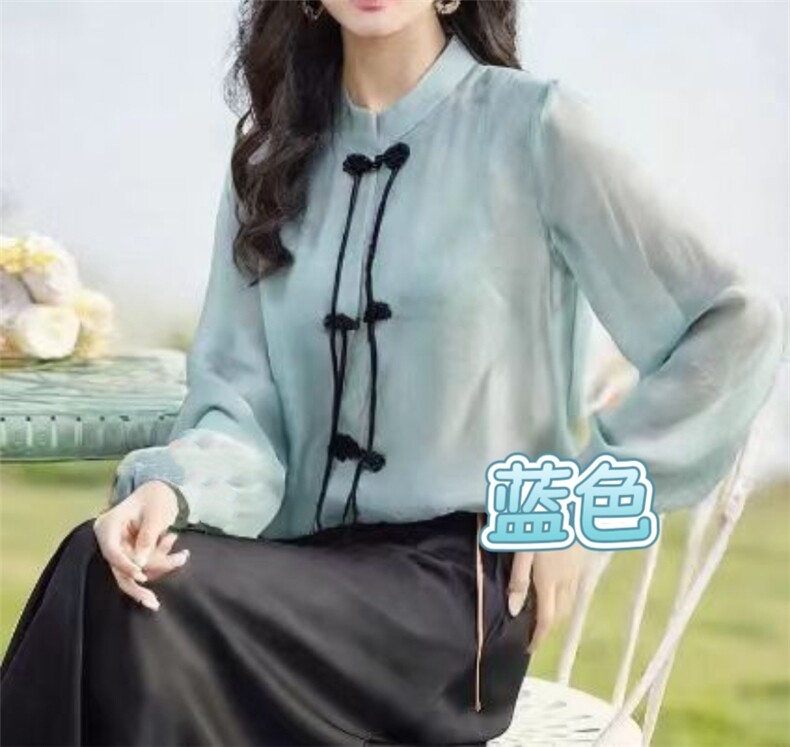 百搭简约中式盘扣开衫防晒图片