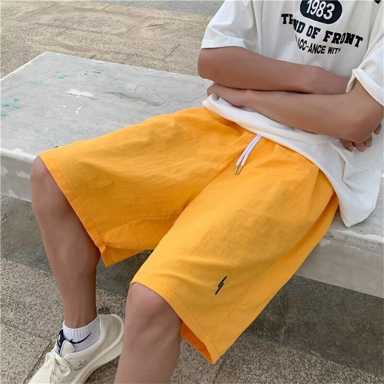 休闲短裤时尚潮牌休闲裤夏季男宽松型潮流纯色KK245-P25,男装牛仔裤,星座911-3