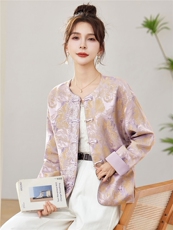 现货2026年春季中式新款时尚简约短外套款号62316，女装短外套，靓衣阁