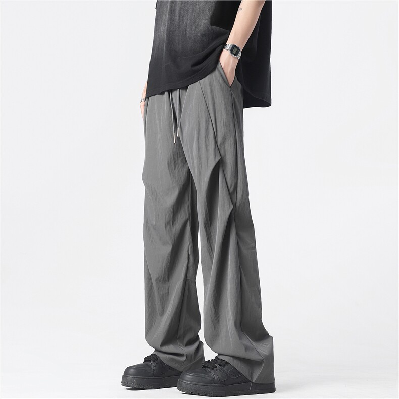 新款夏季工装长裤子男女港风潮流宽松直筒休闲长裤K0171-P35，男装工装外套，星座308B-2