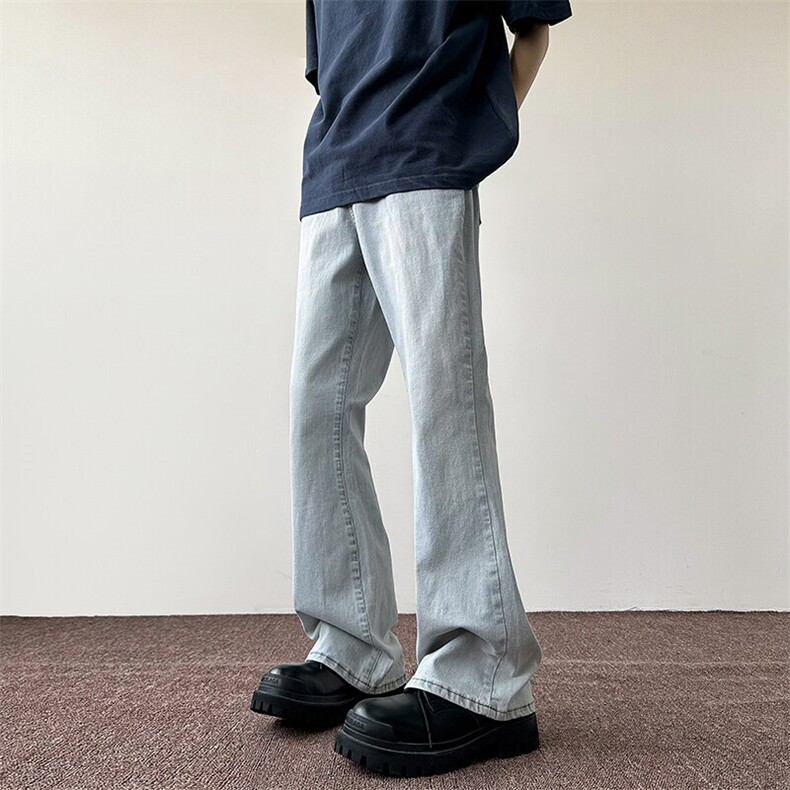 2026春季新款内景大码美式微喇牛仔裤M-5XGK24097-特P35，男装牛仔裤，电商A022
