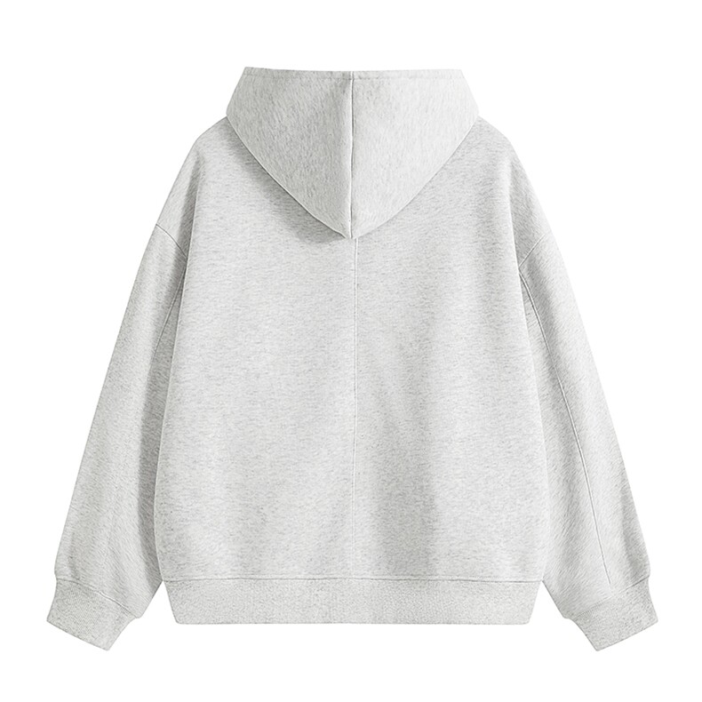 重磅全棉450克双拉链开衫连帽卫衣纯色短宽外套男潮RH5329-P57,女装短外套,星座610B-1
