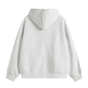 重磅全棉450克双拉链开衫连帽卫衣纯色短宽外套男潮 RH5329-P57图片