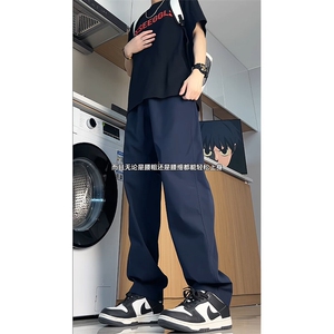 高品质速干三角标休闲裤高街美式直筒长裤多色入25XK67122特批35图片