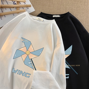 控48重磅230g纯棉长袖t恤男大码圆领卫衣打底衫 TX3112-P28图片