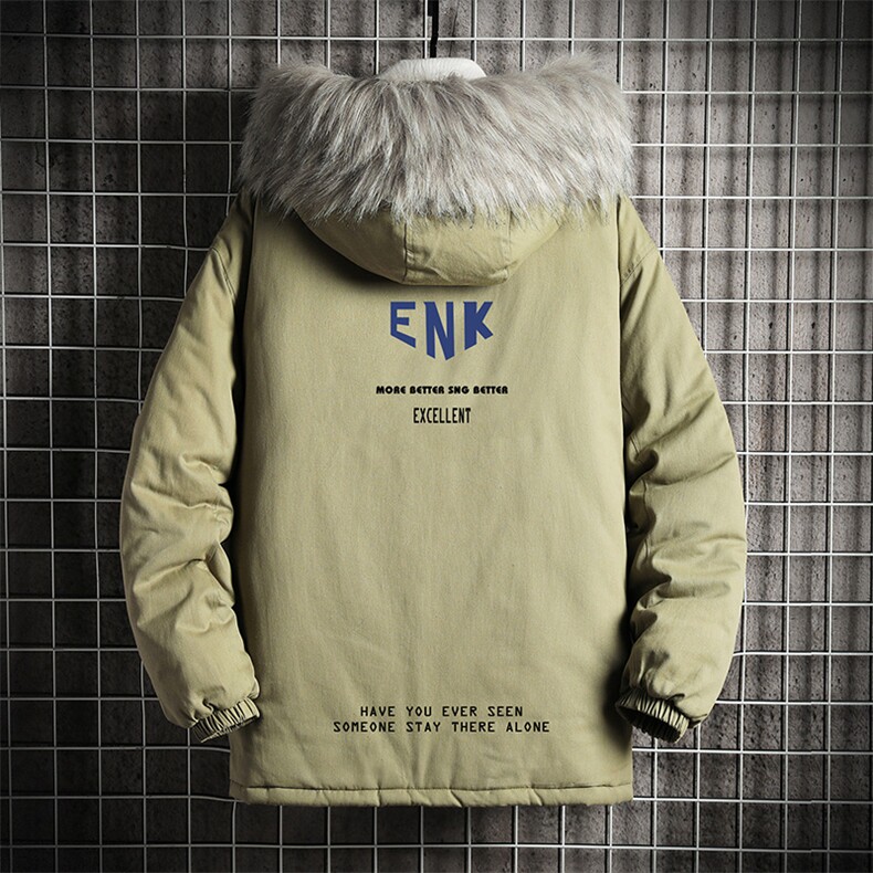 MM48120-P130冬季大毛领衣男士大码加厚袄男服网格挂拍,男装棉衣,电商A040A
