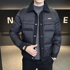 冬季棉衣男2025新款翻领拼接潮牌棉服男款C317-M8562-P145，男装棉衣，电商C317