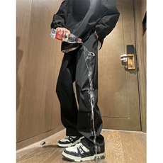 抖音品质春季新款潮流百搭褶皱宽松冲锋裤B315-K24031-p50控68，男装休闲裤，电商B315