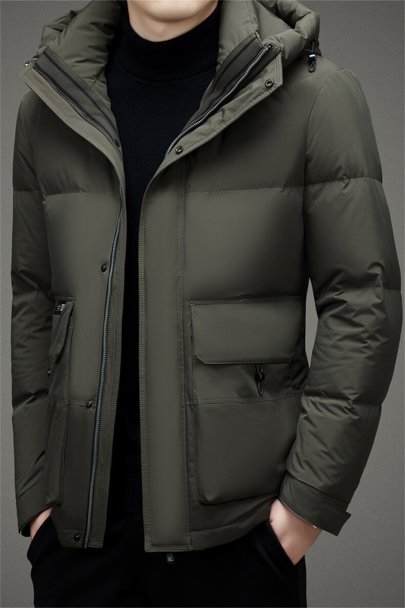 BAMJ-8991钱塘2020-2冬季厚款休闲简约有帽中年男士羽绒服P270,男装羽绒服,钱塘207-2